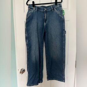 GAP women’s denim carpenter jeans size 30 S NWT light stretch , cool classic